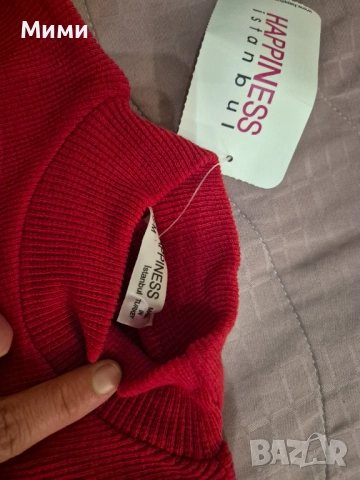 Нова червена рокля машинно плетиво , снимка 5 - Рокли - 52529654