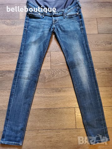 Страхотни скини еластични джинси за бременни 36 номер , снимка 2 - Дрехи за бременни - 37337920