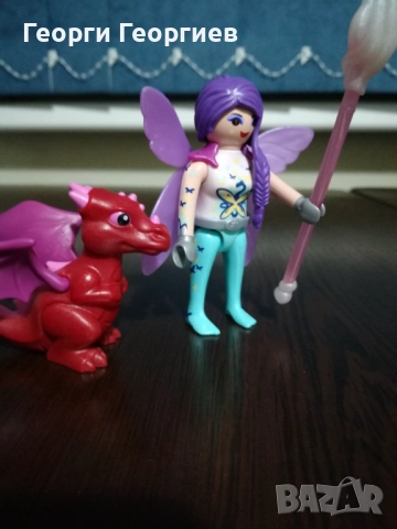 Playmobil, 4 комплекта Еднорог, Кон, Драконче, щъркели и Феи, снимка 5 - Образователни игри - 51230256