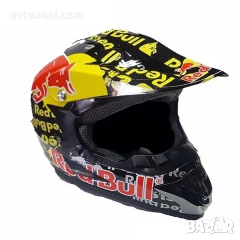 Каска Red Bull Крос Мотор/Скутер/Бъги/Вело/АТВ-32151, снимка 2 - Аксесоари и консумативи - 49302123