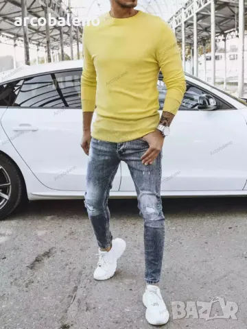 Класически мъжки пуловер, 4цвята , снимка 5 - Пуловери - 47370461