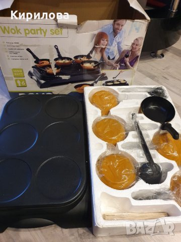 Парти плоча с тиганчета с тефлоново покритие., снимка 2 - Скари - 29108627