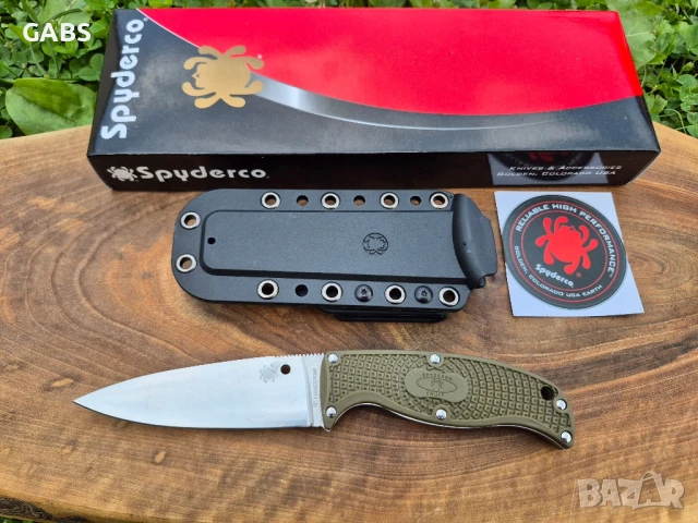 Тактически нож Spyderco Enuff FB31,фиксирана фултанг острие,два цвята, снимка 7 - Ножове - 51053484