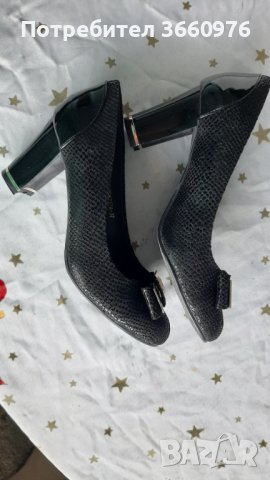 Официални черни обувки на чешката фирма "Ботички", снимка 4 - Дамски обувки на ток - 42100202