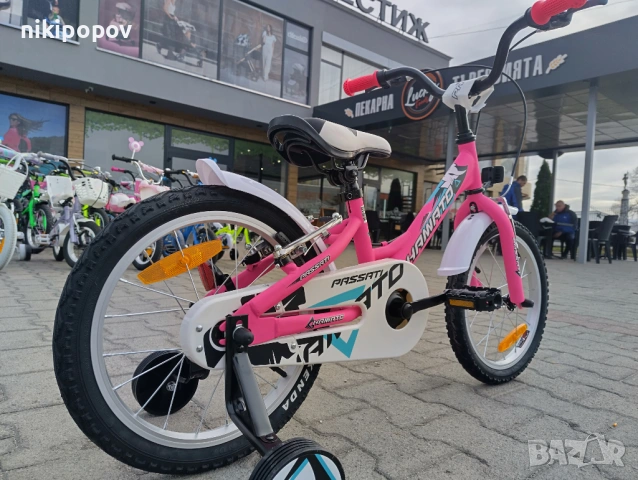 BG Детски велосипед 16" HAMATO розов, снимка 10 - Велосипеди - 54334162