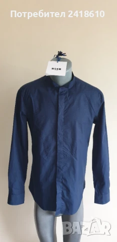 MSGM Milano Italy Cotton Mens Size 40 / 15 3/4 - M ОРИГИНАЛ! НОВО! Мъжка Риза!, снимка 7 - Ризи - 50577888