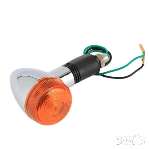 Оранжев 12V мигач за мотор 10W 12 x 5.5 cm, снимка 2 - Аксесоари и консумативи - 55866001