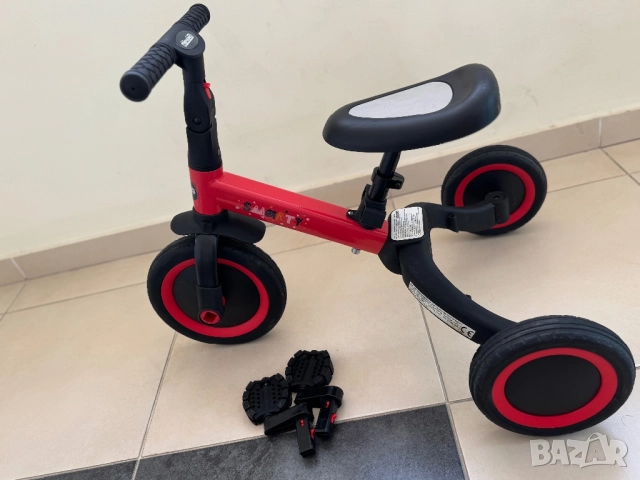 CHIPOLINO ТРИКОЛКА/БАЛАНС 2 В 1 "СМАРТИ" ЧЕРВЕНА, снимка 7 - Детски велосипеди, триколки и коли - 51794261
