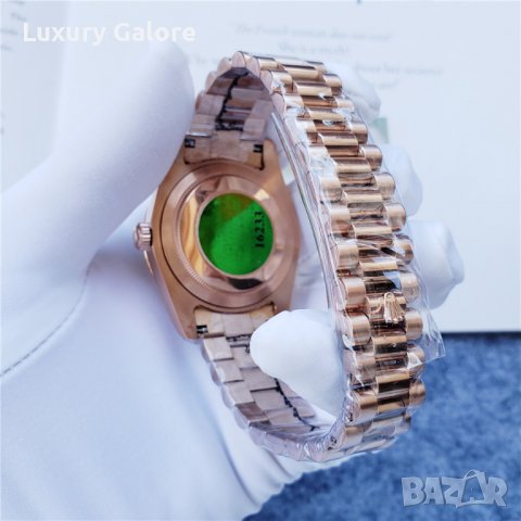 Mъжки часовник Rolex Day Date Presidential Everose Gold Chocolate с автоматичен механизъм, снимка 6 - Мъжки - 38206579