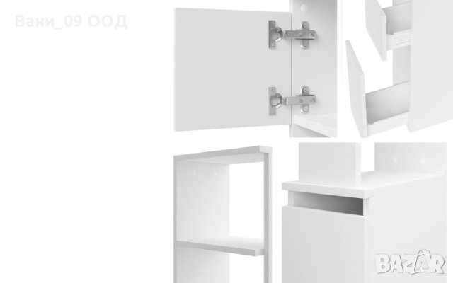 Висока бяла колона за баня, снимка 8 - Етажерки - 42332275