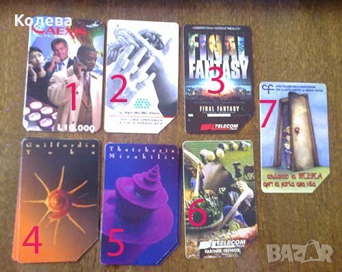 Италиански фонокарти 1, снимка 1