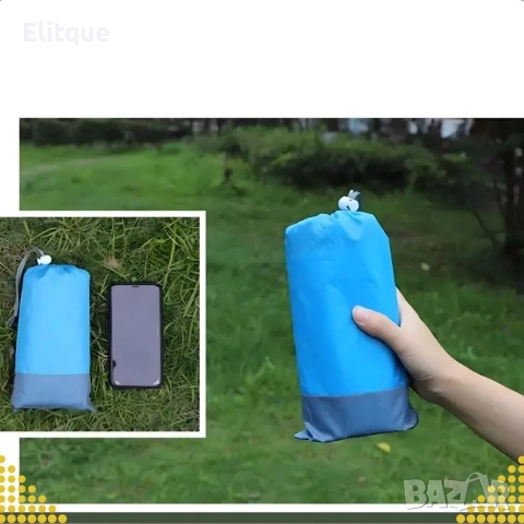 Голямо водоустойчиво плажно одеяло - Постелка за пикник подходяща за цялото семейство, 210 x 200 см, снимка 13 - Други стоки за дома - 54189336