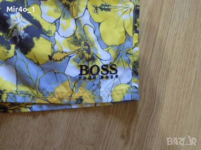 Къси панталони hugo boss шорти гащета бански плажни екип летни шарени оригинални мъжки S, снимка 7 - Спортни дрехи, екипи - 51405286
