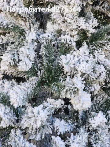 Изкуствена елха K r i n g Melbourne,  Цялата заснежена с метална стойка., снимка 4 - Декорация за дома - 52218918