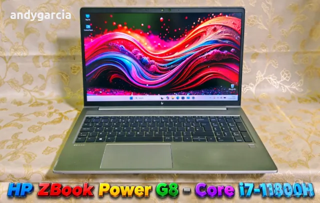  HP ZBook Power G8/Intel Core i7-11800H/NVIDIA T600 4GB/16GB RAM/512GB SSD/15.6 FHD IPS WorkStation