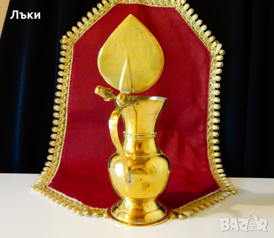 Бронзова кана,халба с жълъди 250 мл. , снимка 5 - Антикварни и старинни предмети - 29703834