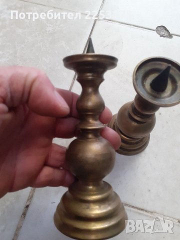 Два лота месингови свещници, снимка 3 - Декорация за дома - 39337682
