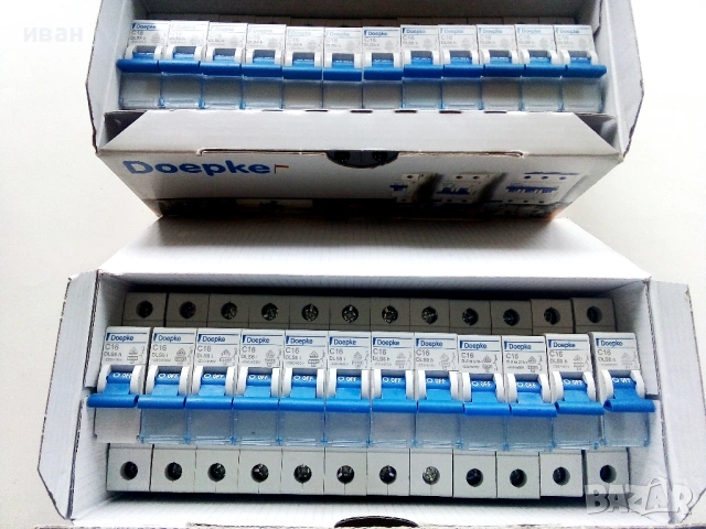 Автоматични монофазни предпазители 16А Doepke - 24бр.нови в кутии.