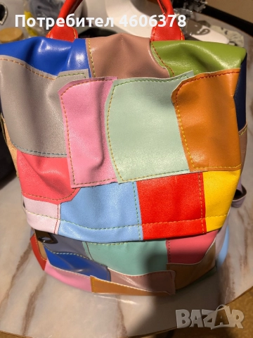 Раница от естествена кожа много запазена