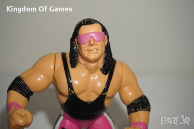 Рядка Оригинална Колекционерска Фигура На Bret Hart от 1991г Titan Sports INC FOR HASBRO INC, снимка 3 - Колекции - 54276192