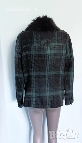 Два броя / Марково палто в каре "Hydraulic the blue jean standard" и "Yessica  , снимка 17 - Палта, манта - 48941993