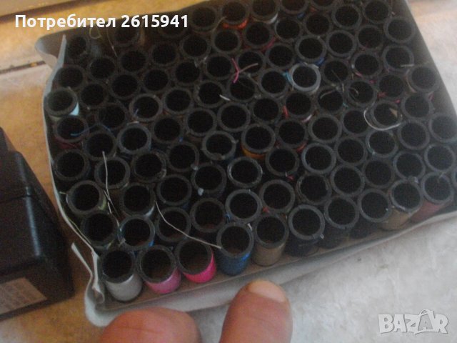 С Проблем-Нова Шевна Машина-На Ток и На Батерии-Пълен Комплект С Различни Цветове Конци, снимка 7 - Шевни машини - 38558418