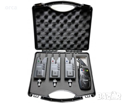 Комплект сигнализатори OSAKO K5 3+1 / 4+1 за шаранджийски риболов