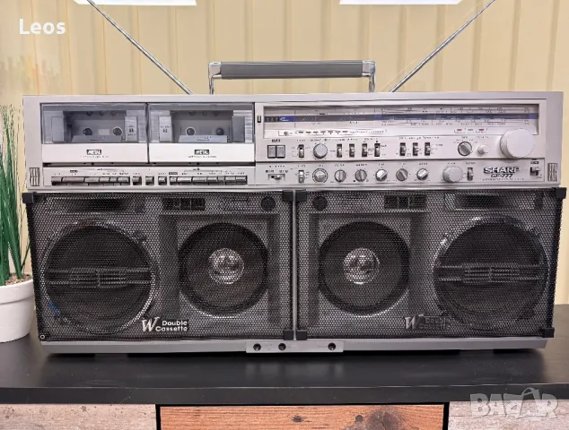 ПРОМО ЦЕНА💥Ретро радиокасетофон SHARP GF 777 Boombox - Класика!💥, снимка 2 - Радиокасетофони, транзистори - 48445630