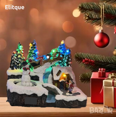 Вълшебна Коледна сцена - нежен чар и празнично вълшебство, снимка 3 - Други стоки за дома - 52832191