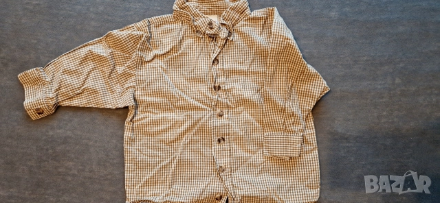 12-18м 86см Риза, памук, каре, без следи от употреба 