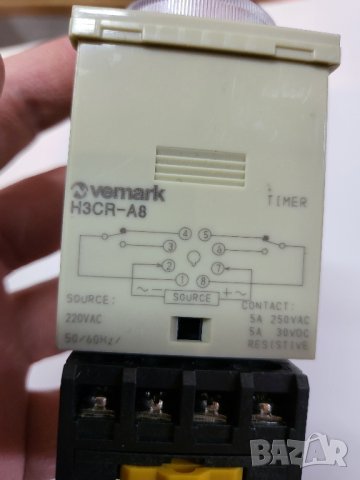 Реле за време циклично H3CR-A8 1,2s-300h/220v Аналогово ; 4-режима, снимка 2 - Резервни части за машини - 39557548