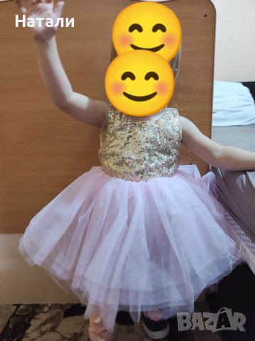 Бебешка рокля + пантофки + панделка, снимка 12 - Бебешки рокли - 36230574