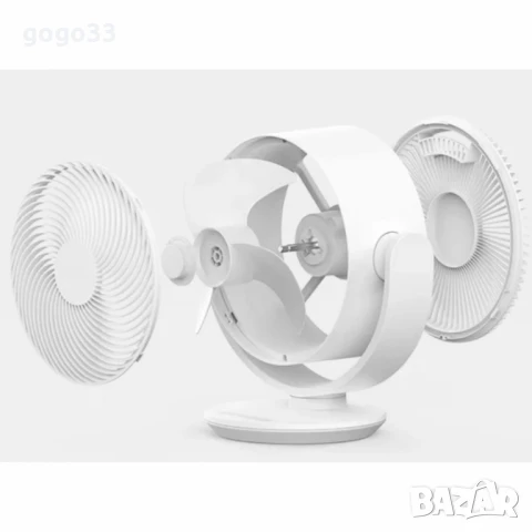 Настолен вентилатор Diplomat DFX-636, 8", 50W, 3D циркулация, 3 скорости, механично управление, снимка 5 - Вентилатори - 50971059