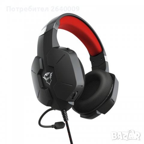 Слушалки, TRUST GXT 323 Carus Gaming Headset, снимка 5 - Слушалки за компютър - 38510185