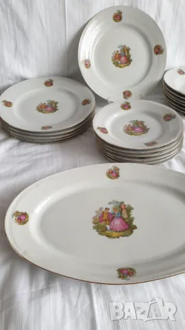 Порцеланов сервиз "Ромео и Жулиета"-Разград -20части, снимка 4 - Антикварни и старинни предмети - 48137397