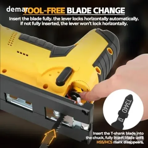 Акумулаторен прободен трион за Dewalt 18/20 V, 7 скорости, без батерия, снимка 7 - Триони и циркуляри - 56216842