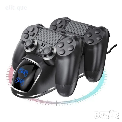 Докинг станция за зареждане на два PS4 контролера, снимка 3 - Аксесоари - 55708893