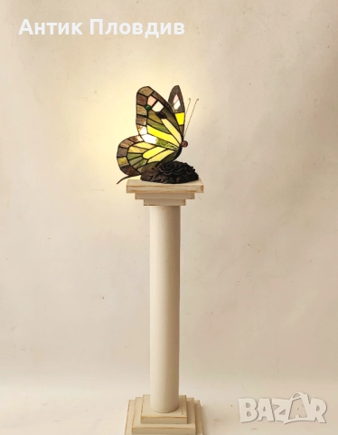 Настолна лампа Tiffany стил – пеперуда, снимка 2 - Настолни лампи - 51655949