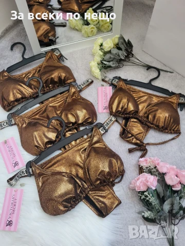 Victoria's Secret Дамски Бронзов Бански С 2 Части👙Дамски Бански С Две Части Код BS-4, снимка 3 - Бански костюми - 51040674
