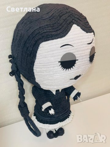 Пинята/тематичен декор Wednesday Addams, снимка 3 - Други - 39542747