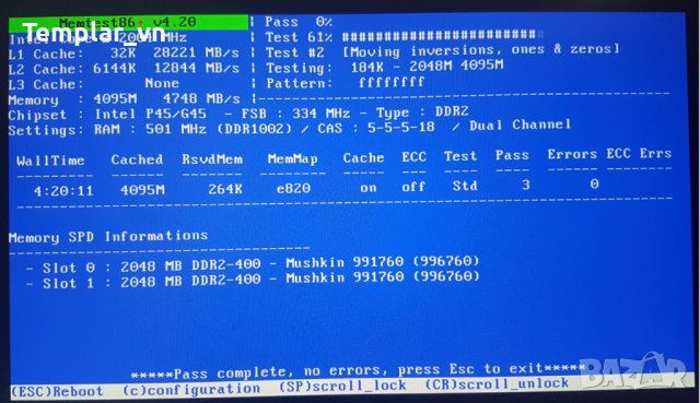 Mushkin Silverline 2x2 DDR2 800 at 1062 / KINGMAX 2x2 800 at 1014 / ultra binned ICs // OCZ GOLD 4x2, снимка 3 - RAM памет - 36964485