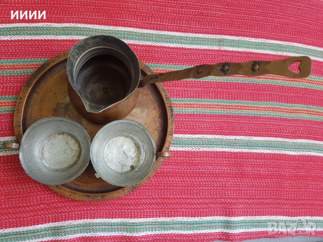Джезве поднос и 2 чаши