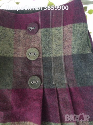 Дамска вълнена пола, размер 14, снимка 2 - Поли - 42404382