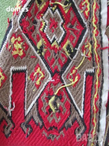 Ръчно изработена с памучни конци възглавница от 50-те г.ХХ в, снимка 8 - Други - 48459146