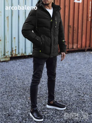 Мъжко ватирано зимно яке, 4цвята , снимка 6 - Якета - 47466651