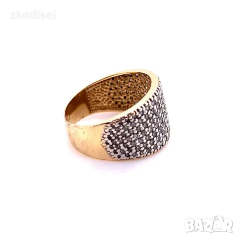 Златен дамски пръстен 5,10гр. размер:55 14кр. проба:585 модел:31670-6, снимка 3 - Пръстени - 50208911