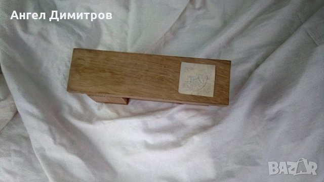 Дървен моливник писалник СССР с метален обков 40 години от победата, снимка 5 - Антикварни и старинни предмети - 34905280