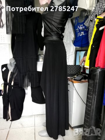 Елегантна рокля в черно промазка/дантела , снимка 6 - Рокли - 29913465