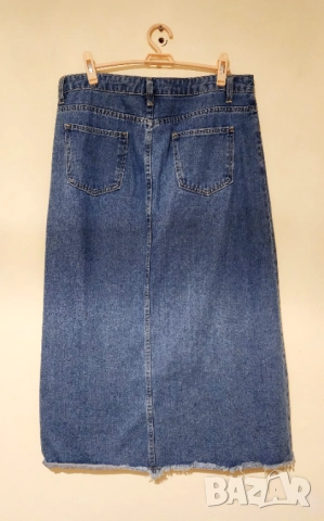 Дълга дънкова пола миди, снимка 5 - Поли - 46527810