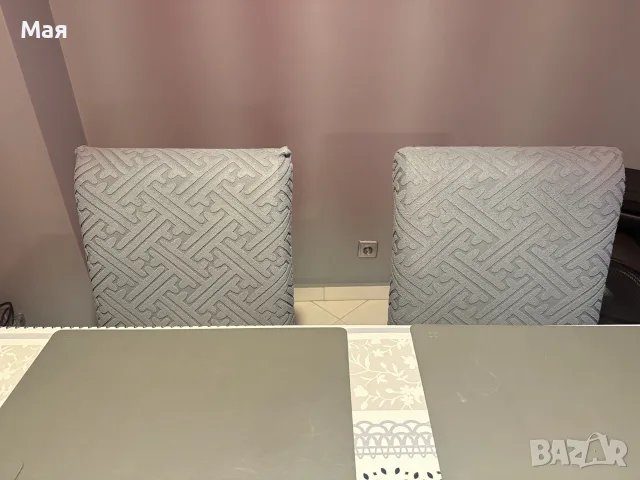 180 евро 6 броя кожени столове и калъфи за тях
, снимка 8 - Столове - 56136614
